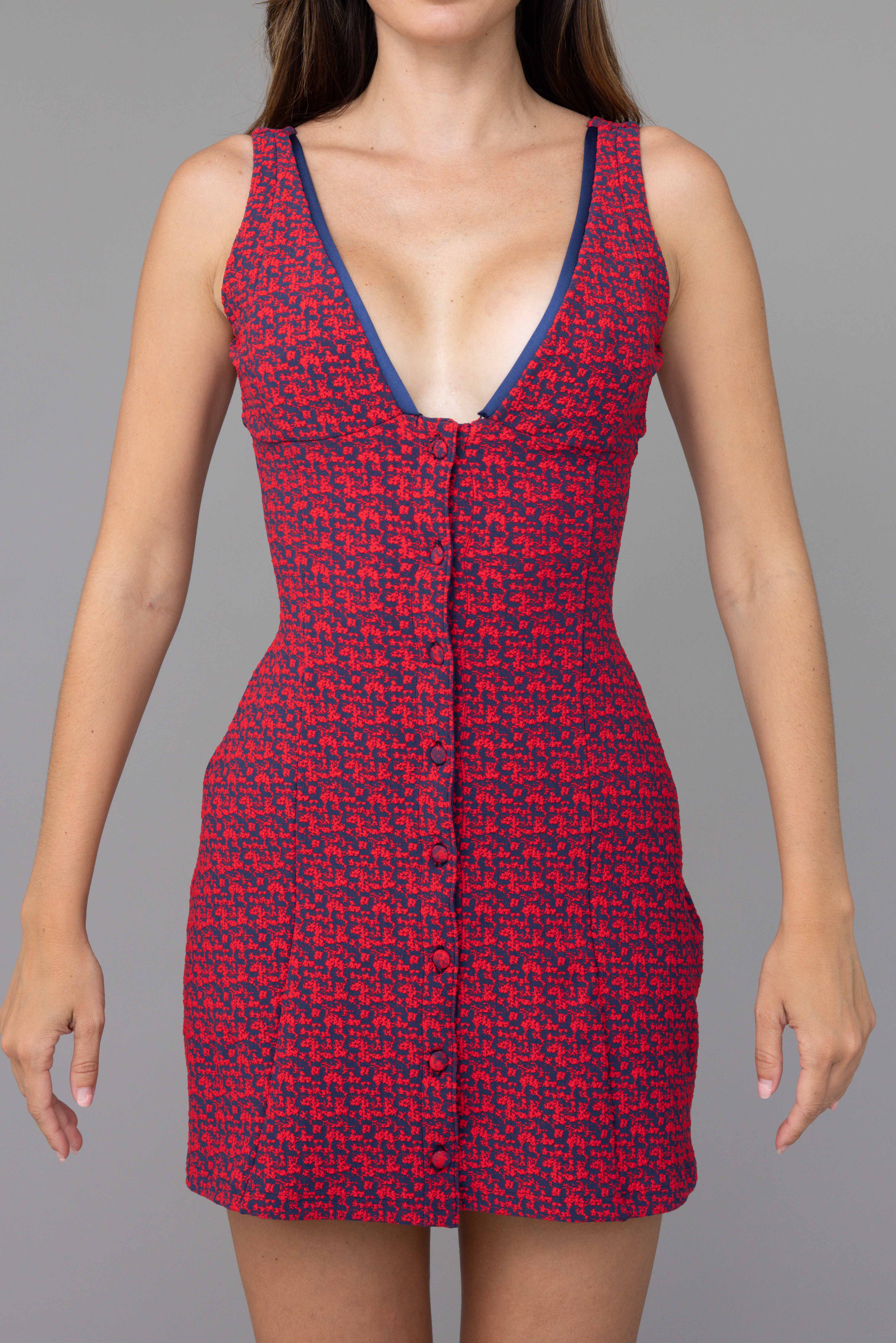 Red Coral Mini Dress