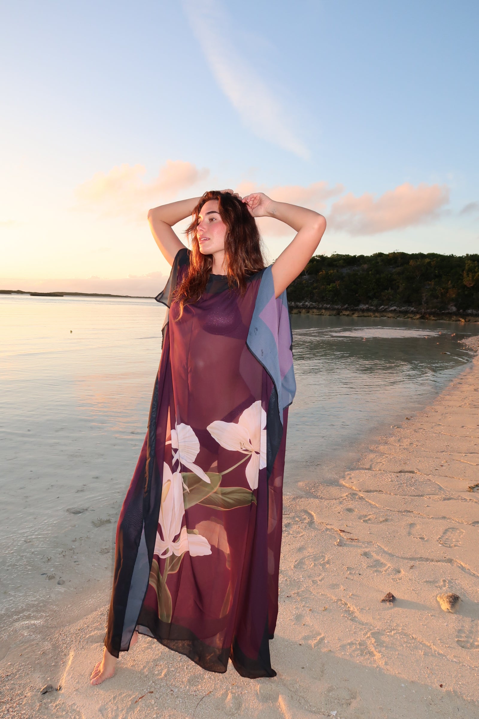 Magenta Blossom Kimono